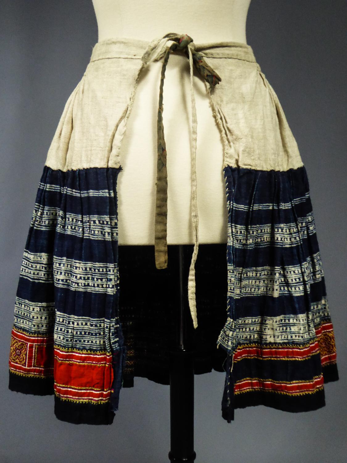 Miao - Hmong Pleated Skirt - Thailand Circa 1950 8