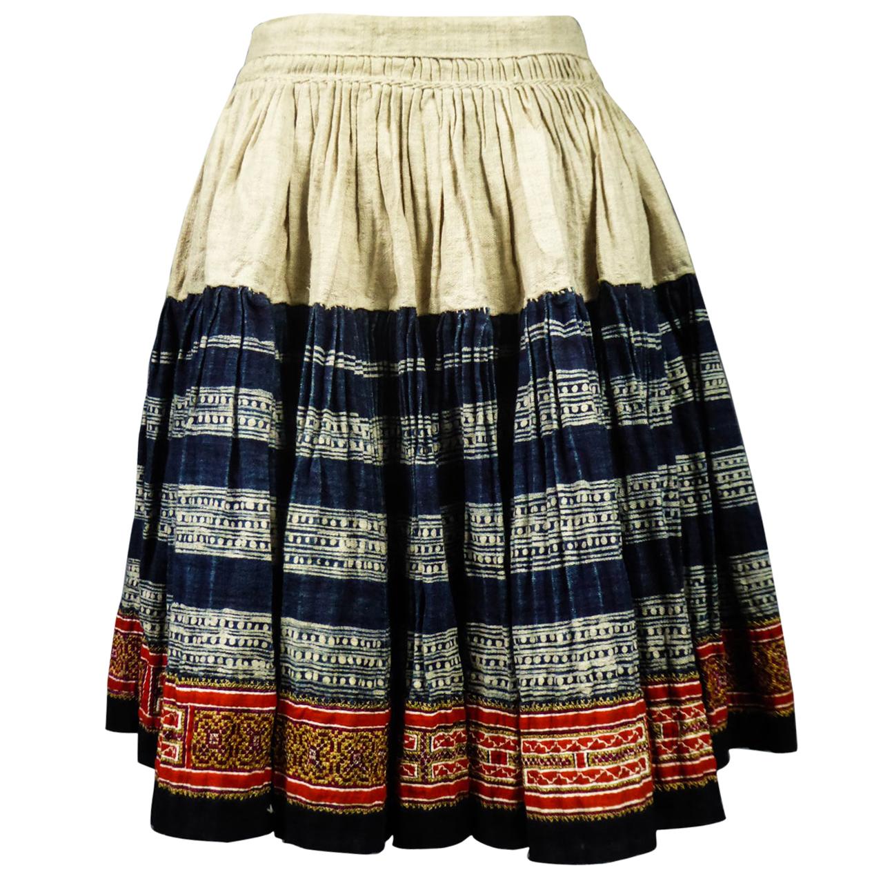 Miao - Hmong Pleated Skirt - Thailand Circa 1950