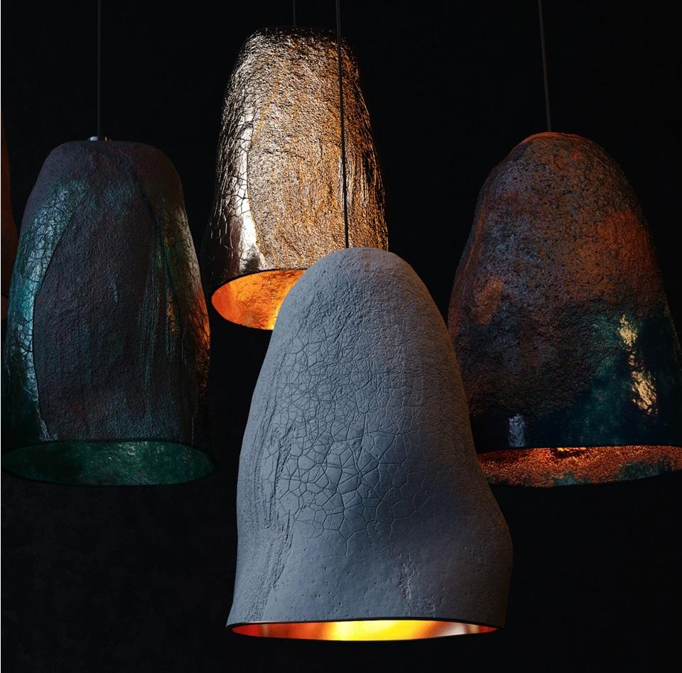 Ceramic Miata Pendant Lamp by Makhno For Sale