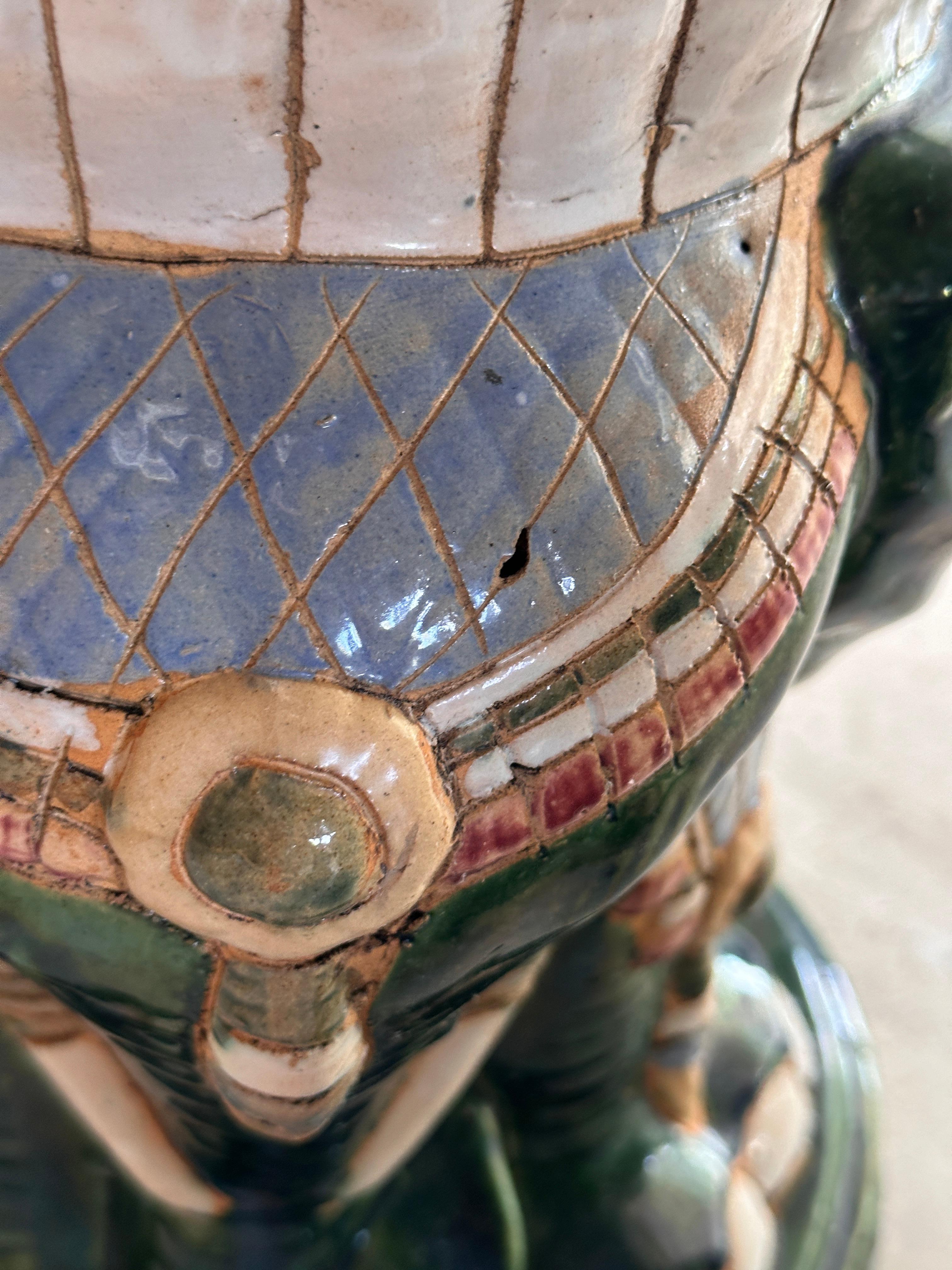 Juego de Patio de Jardín Elefante de Regencia de Mic-Siglo XX chinoiserie en venta 12