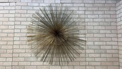 Mic Century Modern Curtis Jeré Nickel Sea Urchin/Pom-Pom Wandskulptur