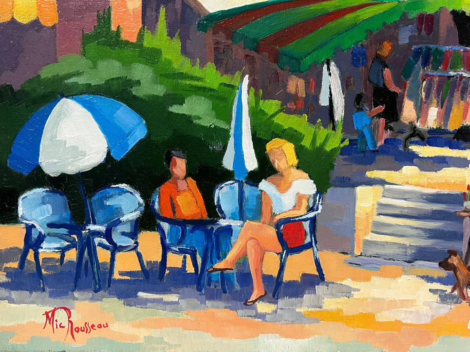 Cafe, Rustrel (Provence)
late 20th century/ 21st century
signed Mic Rousseau
oil on canvas, unframed
canvas: 13 x 16 inches
provenance: private collection, France
condition: very good and sound condition