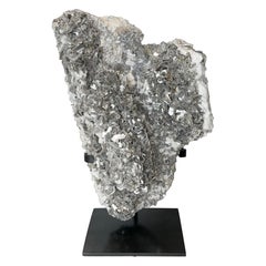 Mica Sculpture on Metal Stand, Brazil, Prehistoric