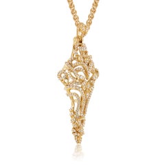 Micah Antoni Diamond 18K Yellow Gold Cross Pendant, Small