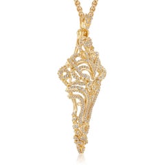 Micah Antoni Diamond 18K Yellow Gold Large Cross Pendant