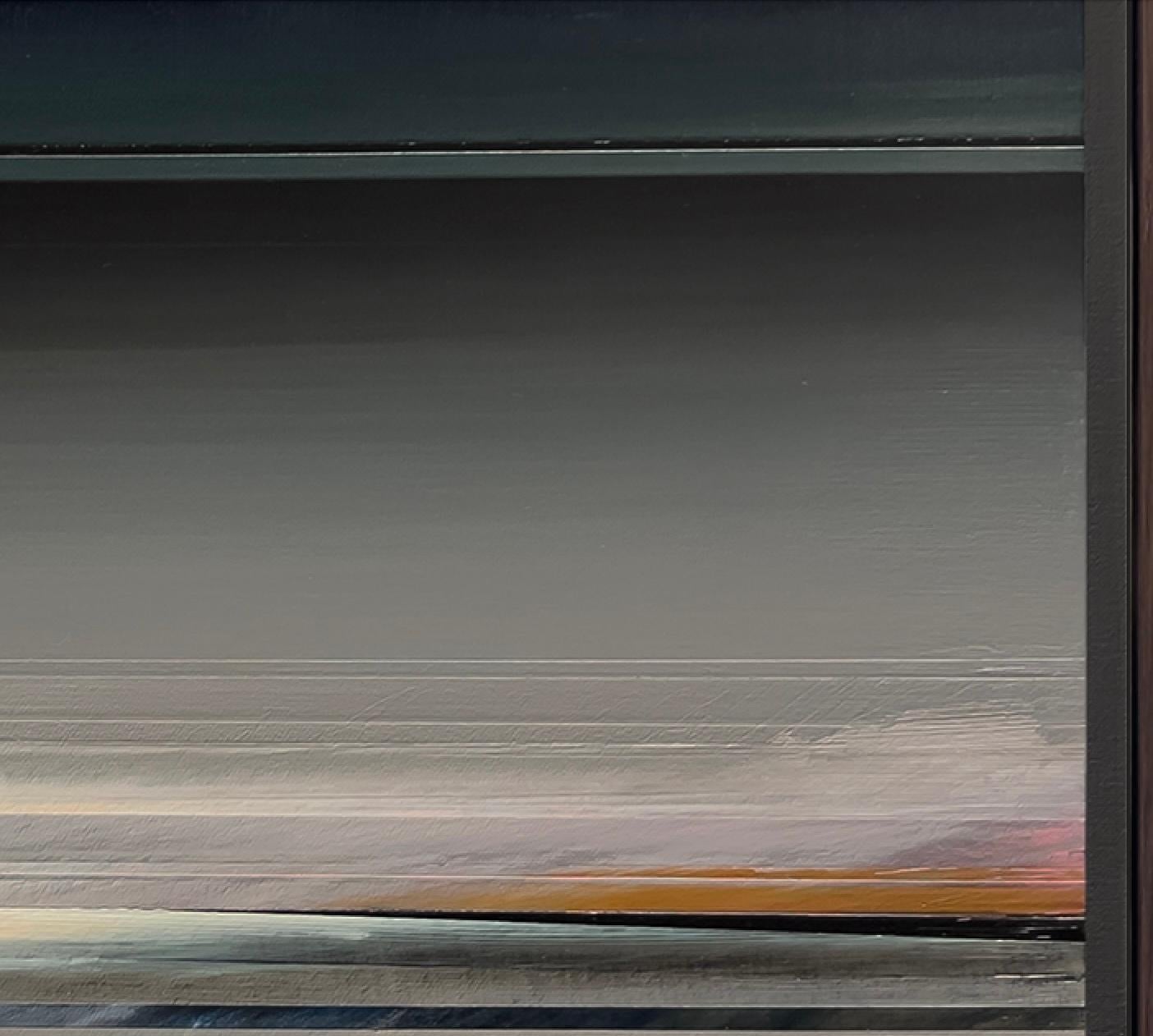 I dipinti astratti di paesaggio di Micah Crandall-Bear esaminano le risorse intrinseche della Terra e la nostra disposizione verso la loro trasformazione accelerata. Il suo concetto è infuso di strati lineari che vanno dall'atmosfera al sottosuolo.