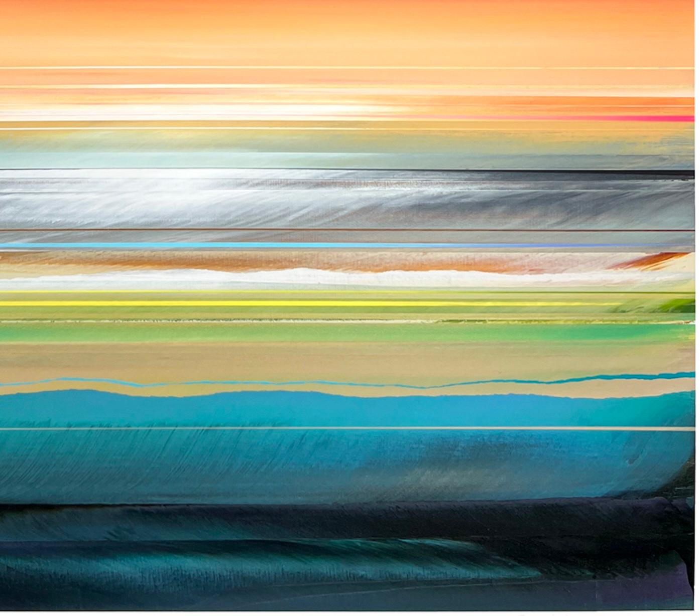 Devozione #7 - Landscape Painting Marrone di Micah Crandall-Bear