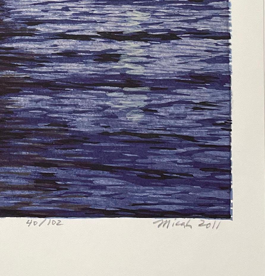 Sailing by Moonlight - Contemporary Print by Micah Schwaberow