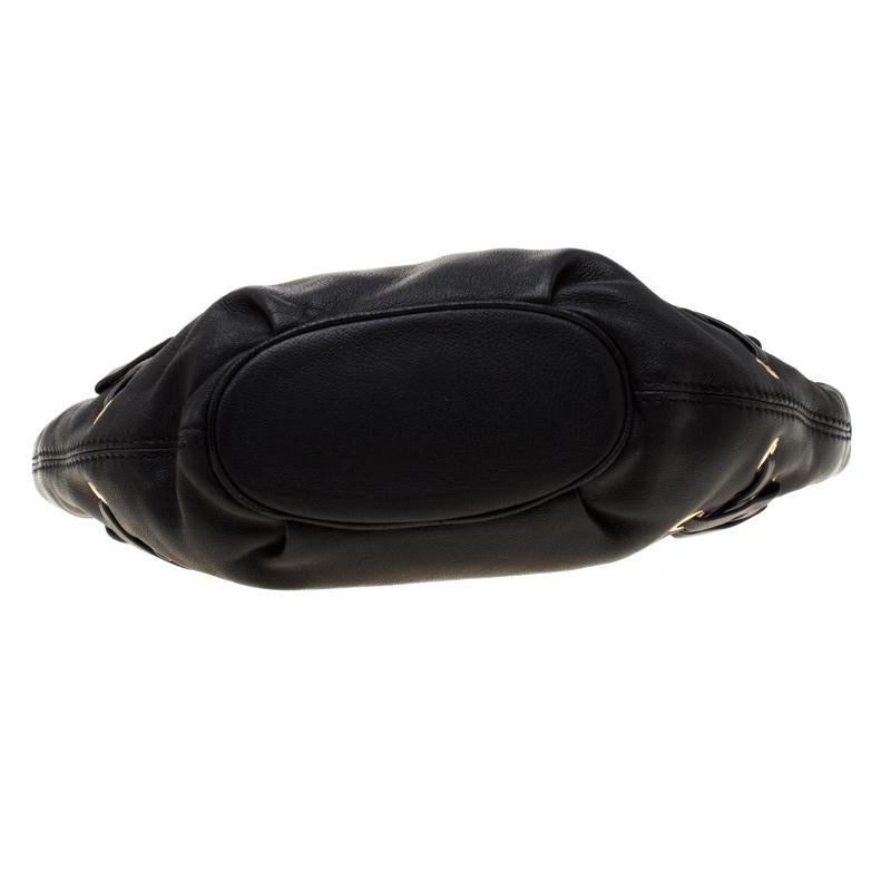 MICAHEL Michael Kors Black Leather Chain Shoulder Bag 3
