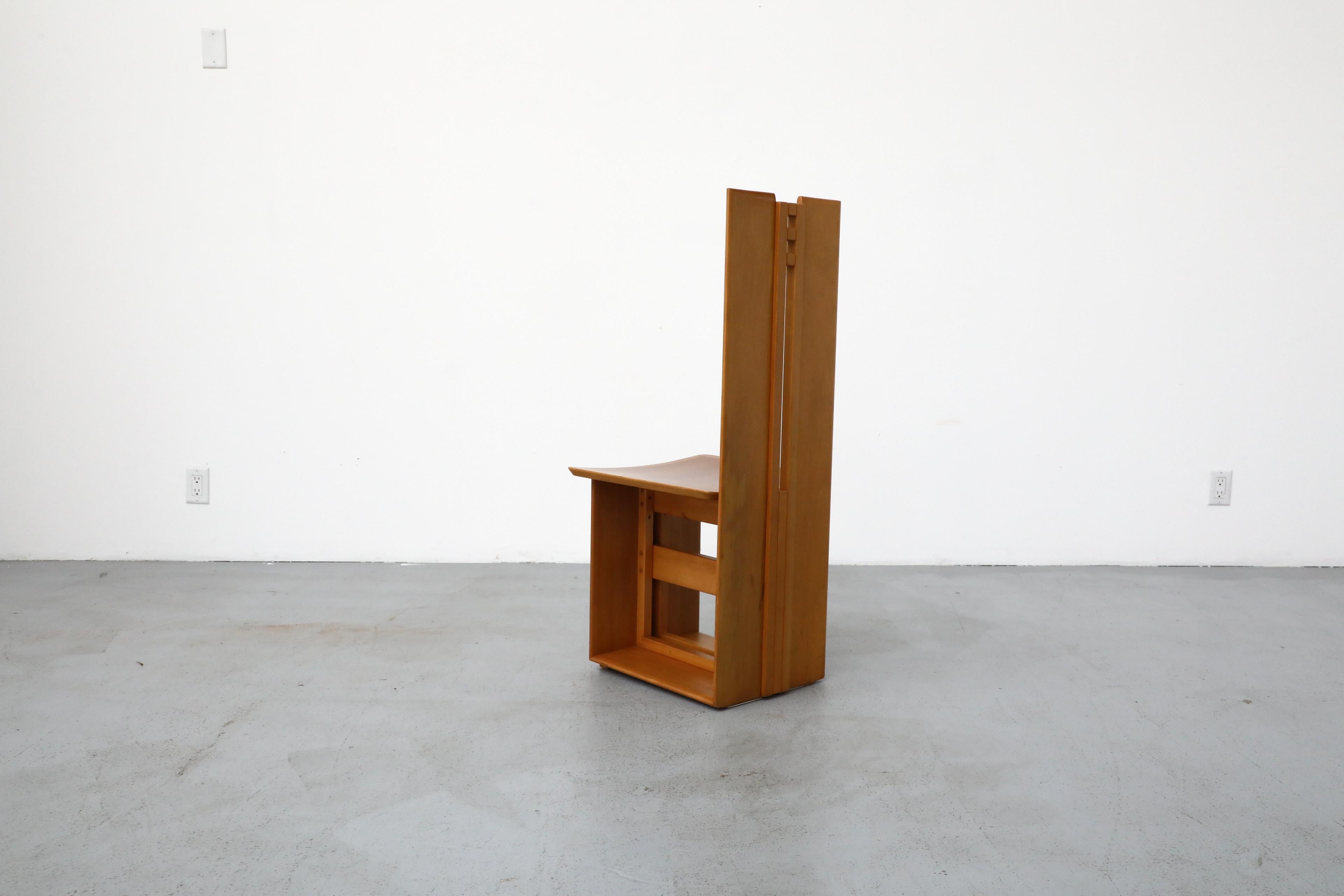 Silla Micene de Ferdinando Meccani para Meccani Arredamenti, 1978 Incrustación en venta
