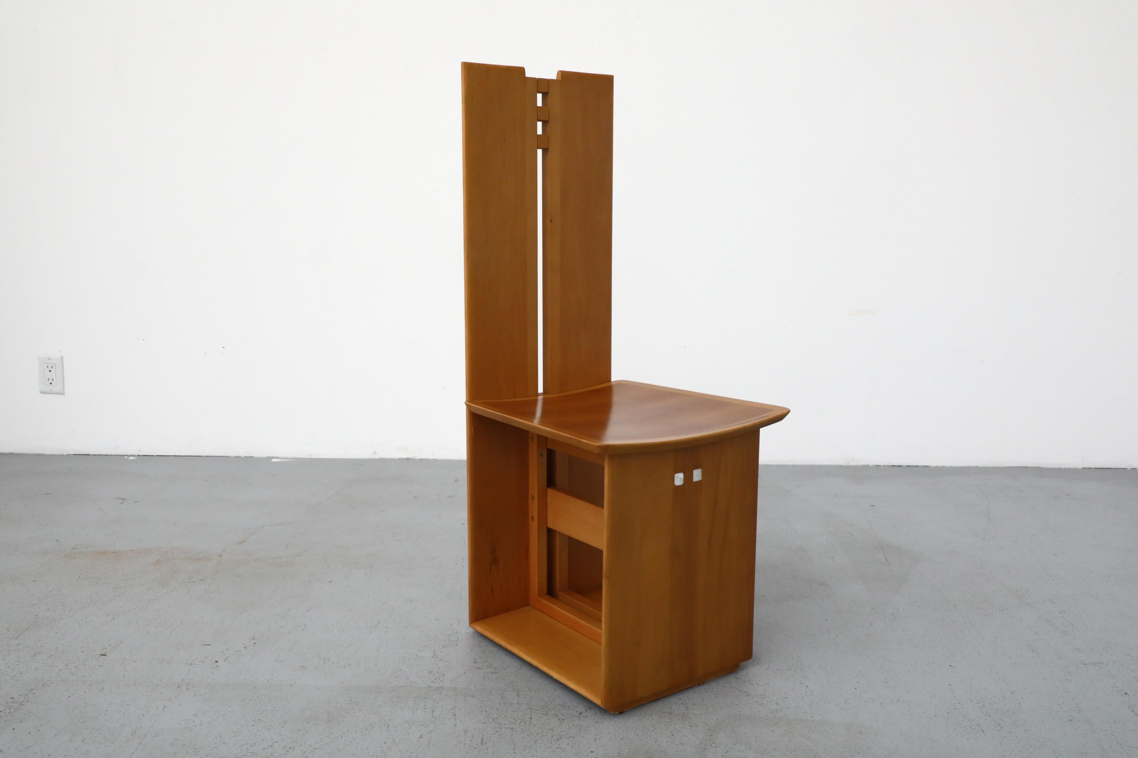 Silla Micene de Ferdinando Meccani para Meccani Arredamenti, 1978 Nácar en venta