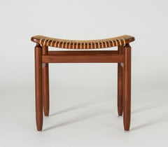 Midcentury Rattan Stool from Bodafors