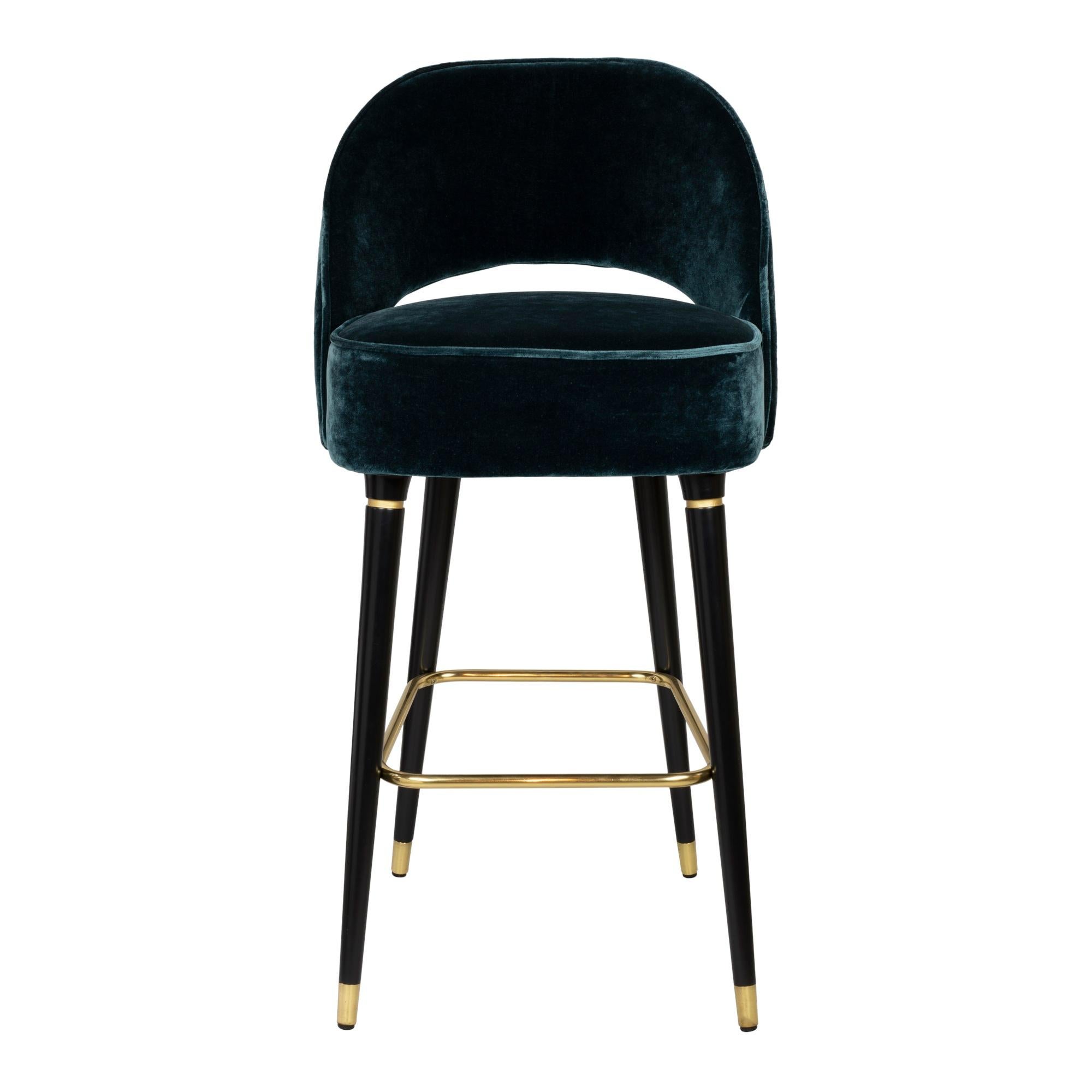 Plated Mich Bar or Counter Stool For Sale