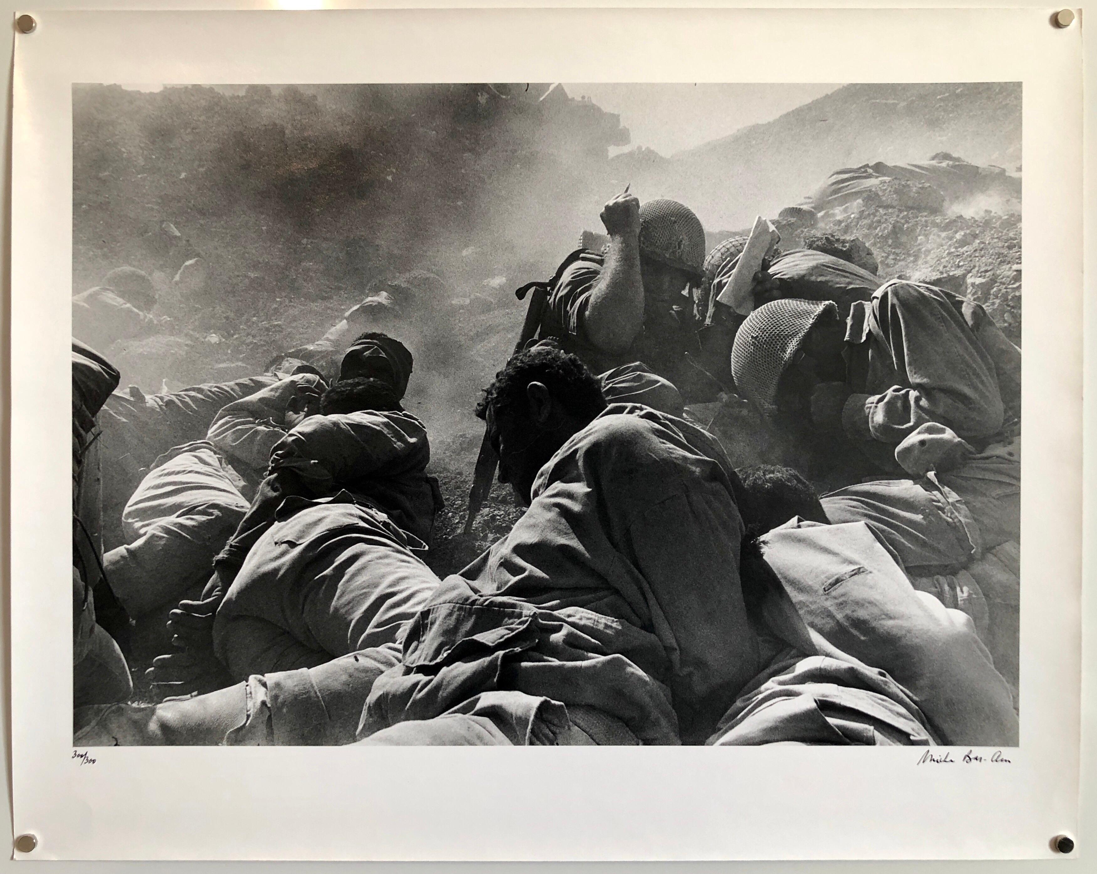 Rare vintage signed and dated silver gelatin black & white unframed photograph. (printed circa 19730-1981) signed and numbered in ink on recto. Hand developed by or under the personal direction of Micha Bar Am at the studio of acclaimed printer
