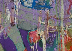 Sin techo - Arte joven polaco,  Pintura al óleo abstracta contemporánea, gran formato