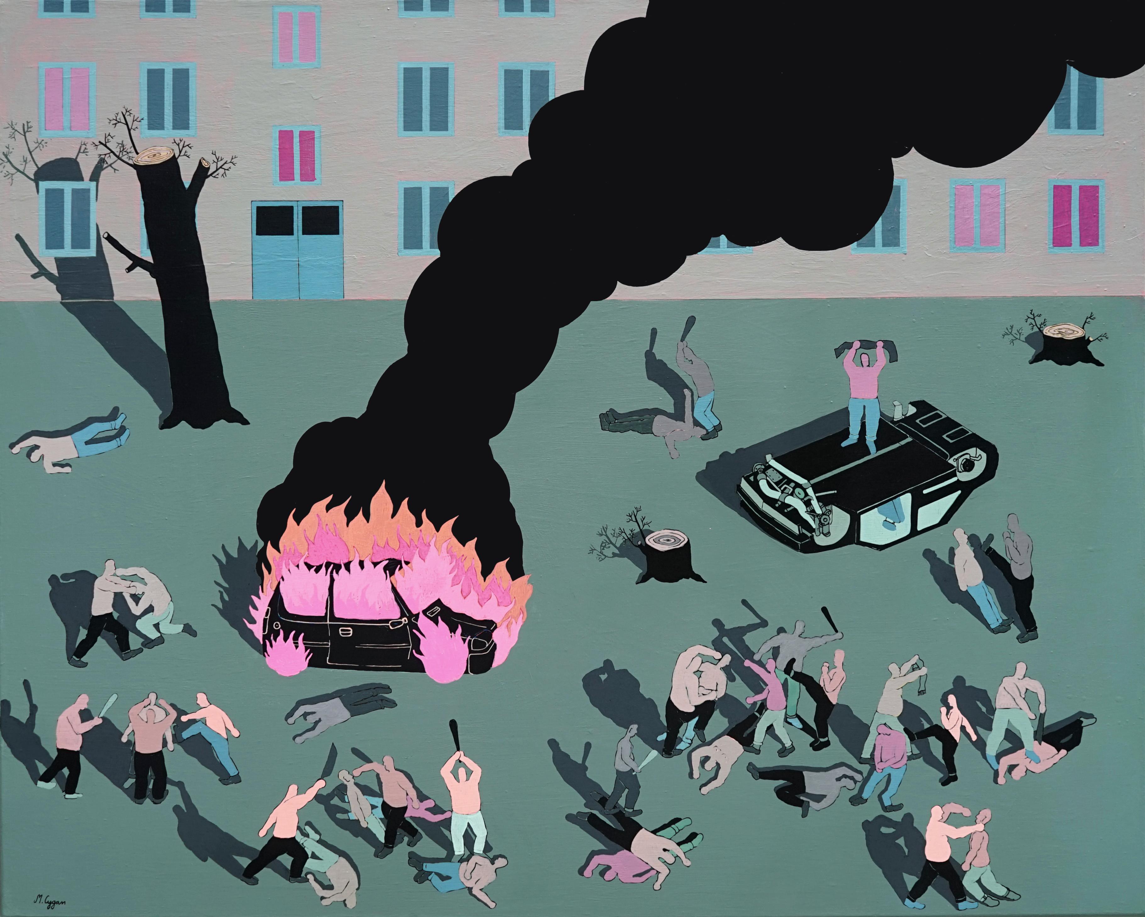 Michał Cygan The Forest Polish Young Art, Contemporary Figurative Painting, Street Art For