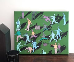 The Walk - Polish Young Art, Contemporary Figurative Painting, Street Art