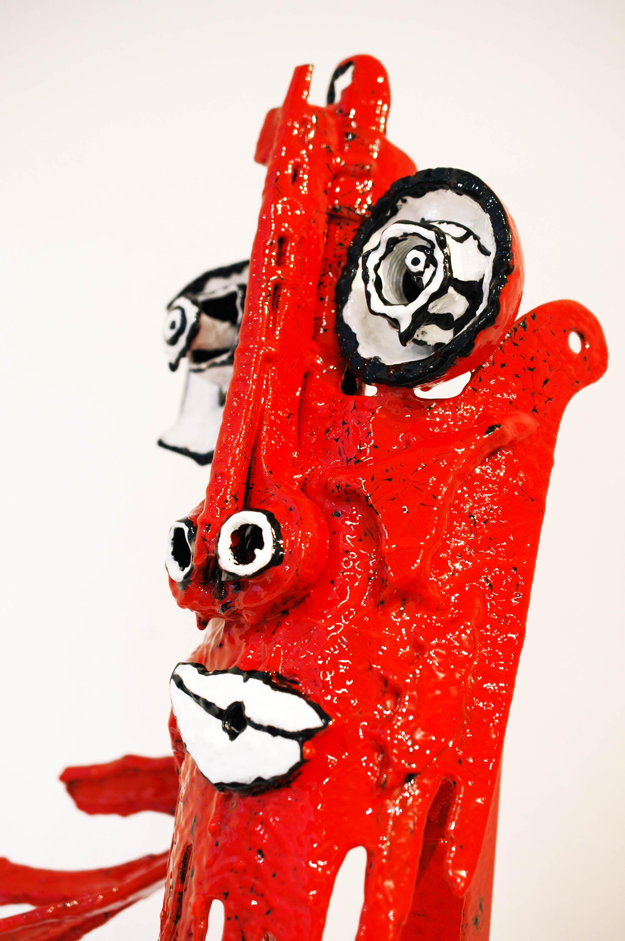 Le Dandy Rouge - Sculpture de Michadu