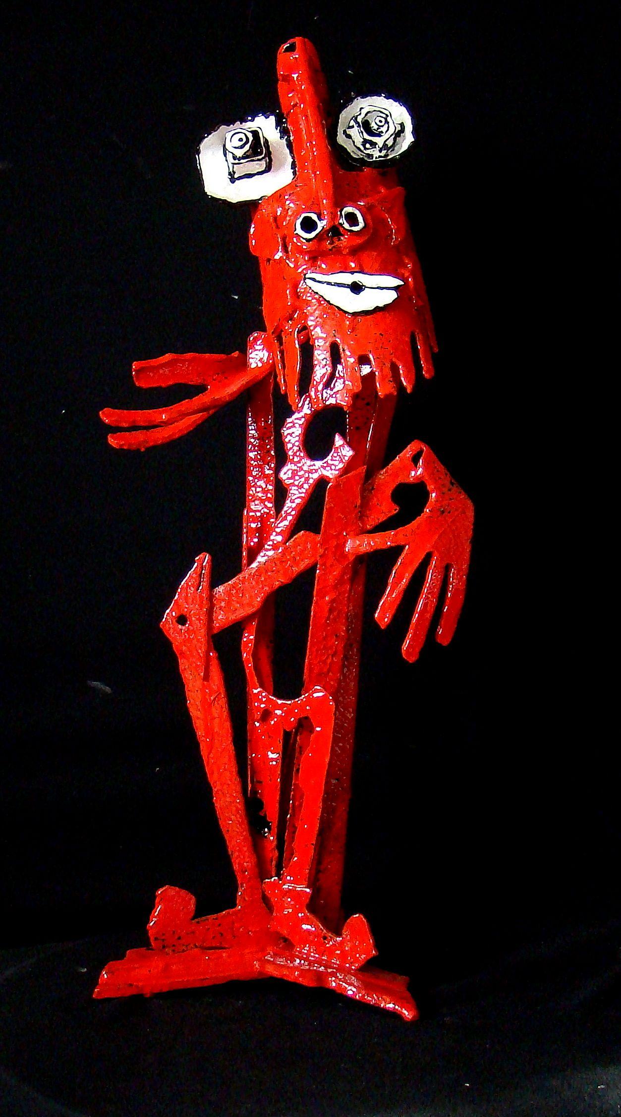 Abstract Sculpture Michadu - Le Dandy Rouge