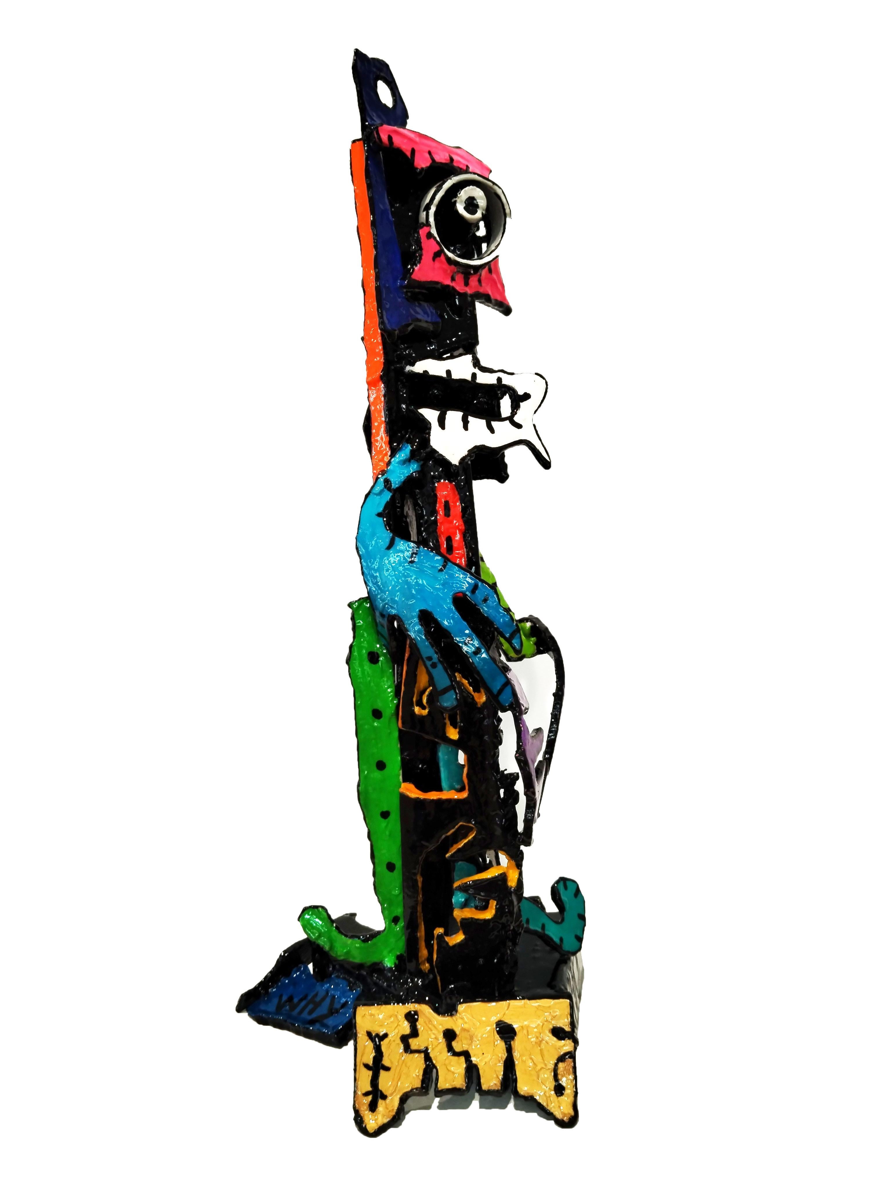 Michadu Abstract Sculpture - Le Korrigan Grincheux