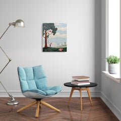 Reach Out For Love - Original people surrealistic painting - contemporary art