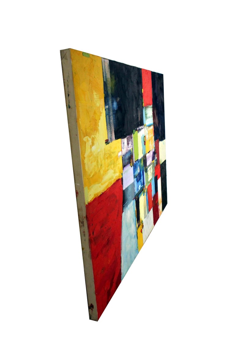 Michael Adamson Communal Index 1999 Abstract Color Field Oil Painting