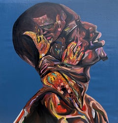 All in My Head - 21. Jahrhundert Contemporary, Figurativ, Männer, Liebe, Gedanken