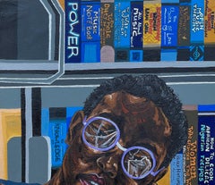 Clarity Amidst Chaos -21st Century Contemporary, Figurative, Woman, Book, Modern