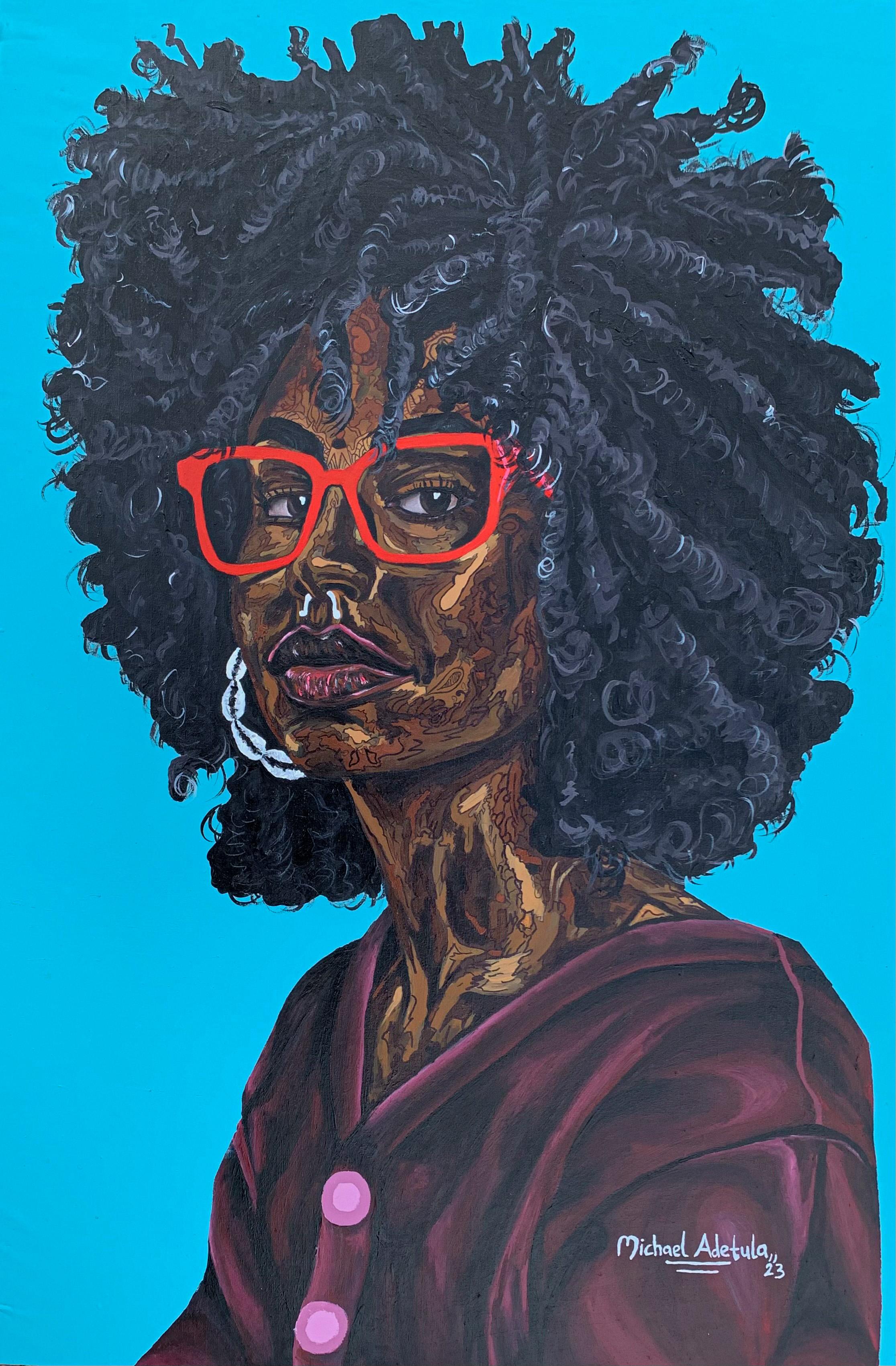 Extraordinary Woman - Mixed Media Art by Michael Adetula