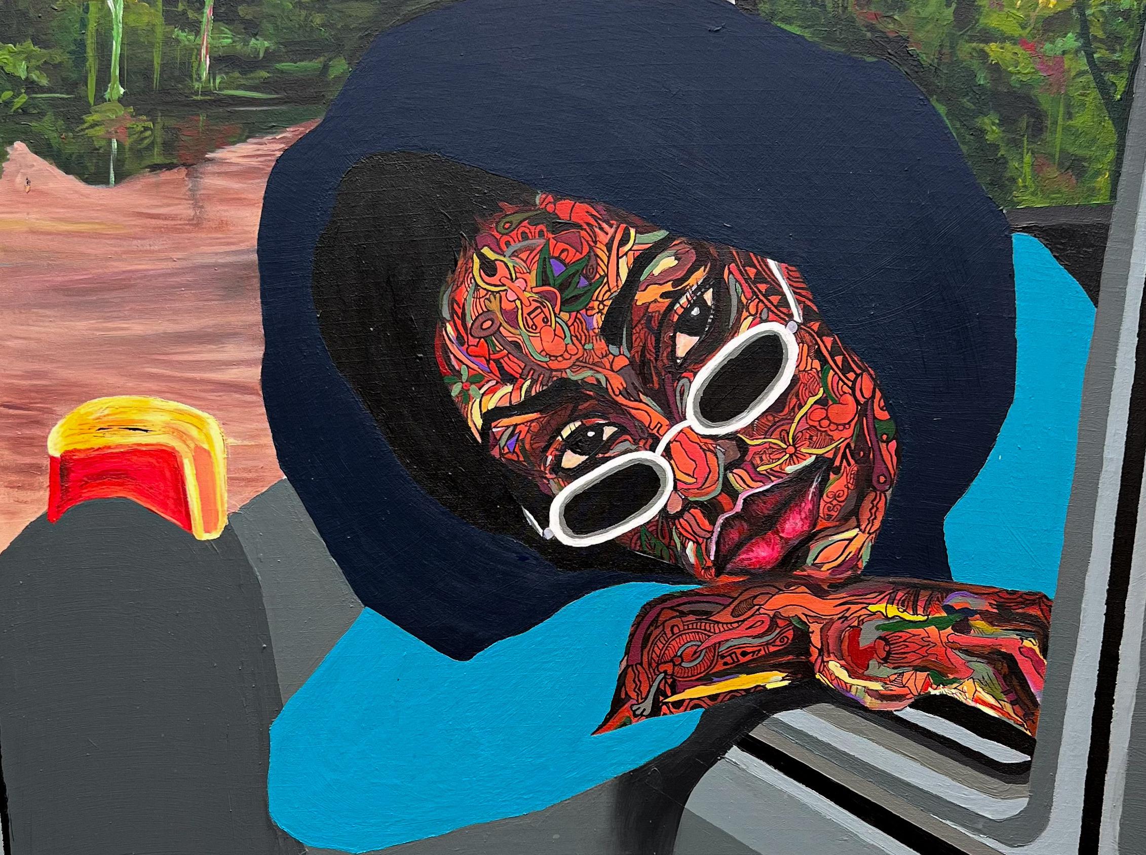 Weit weg von zu Hause 2 (Konzeptionell), Painting, von Michael Adetula