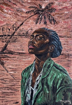 Hope From Above -Siglo XXI Contemporáneo, Retrato figurativo, Mujer, Moderno