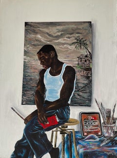 Humor de soledad -Siglo XXI Contemporáneo, Retrato figurativo, Artista, Moderno