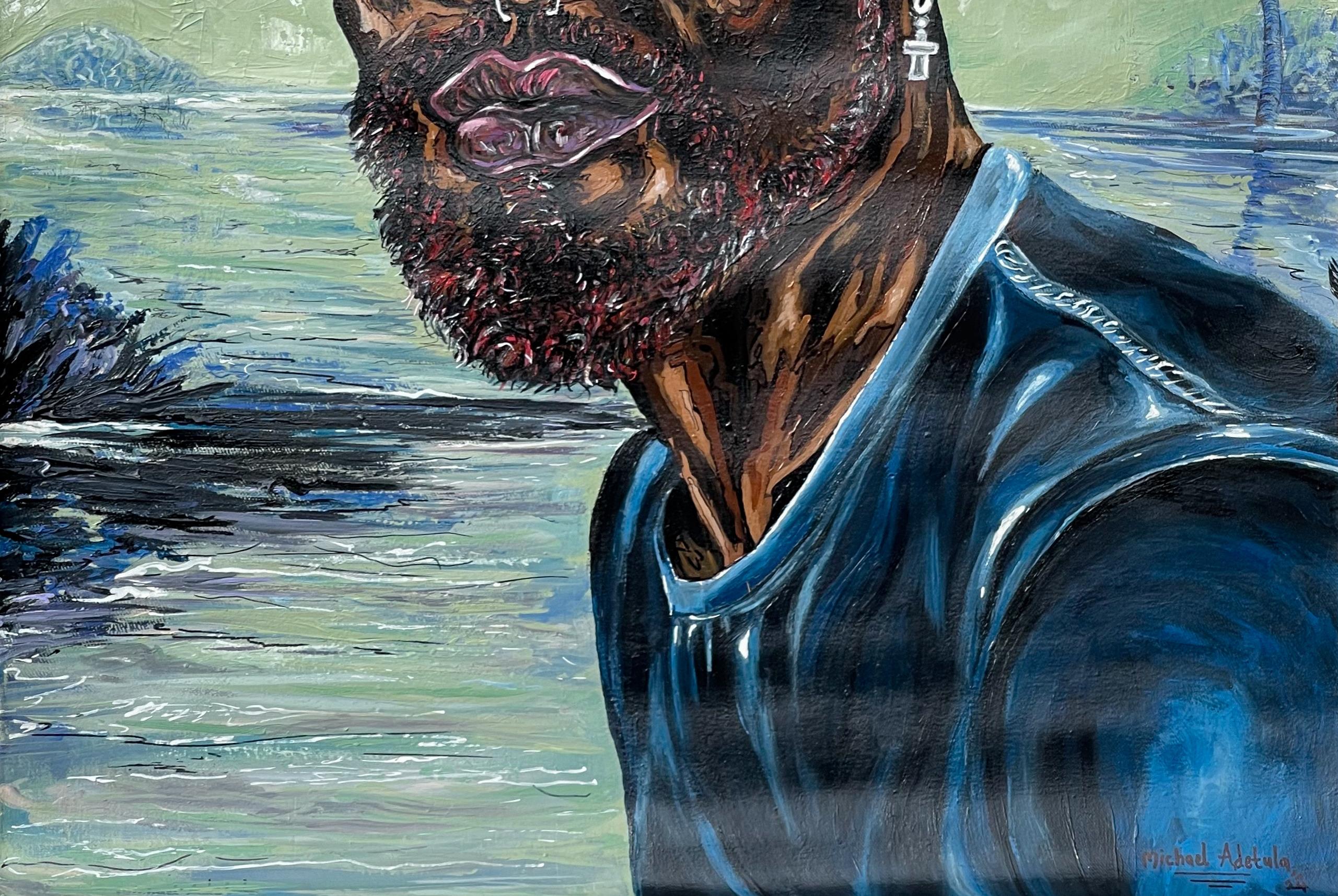 Harmonie et liberté - 21e siècle Contemporain, Figuratif, Portrait, Moderne - Conceptuel Painting par Michael Adetula
