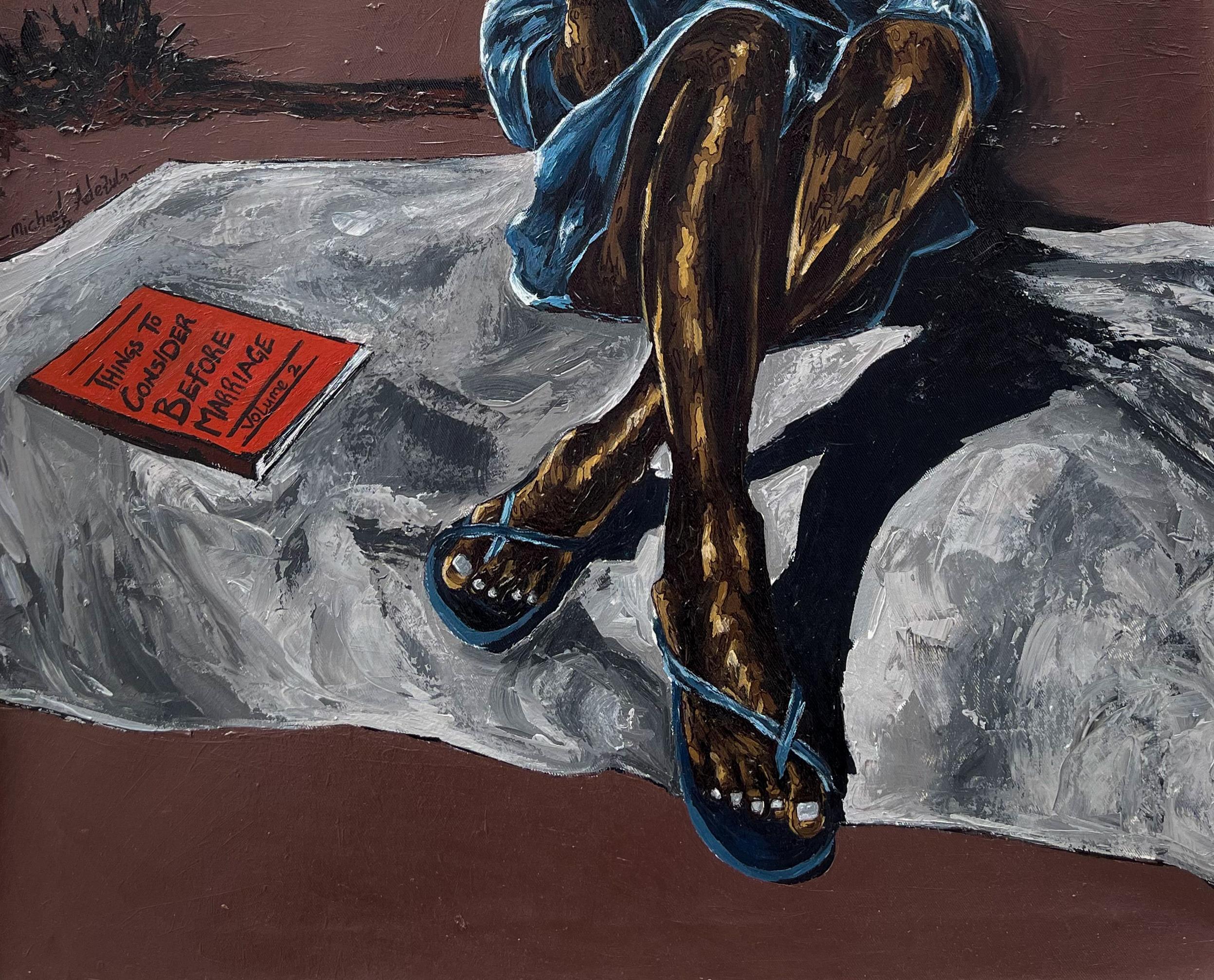 Seeking Perfection 2 -21° Secolo Contemporaneo, Figurativo, Ritratto, Moderno - Painting Concettualismo di Michael Adetula