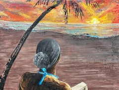 «El peso tierno de la espera 2» - Retrato figurativo contemporáneo del siglo XXI, moderno