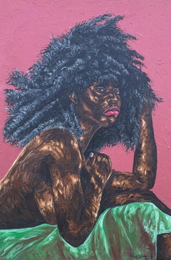 Desenredando - Siglo XXI Contemporáneo, Retrato Figurativo, Mujer, Moderno