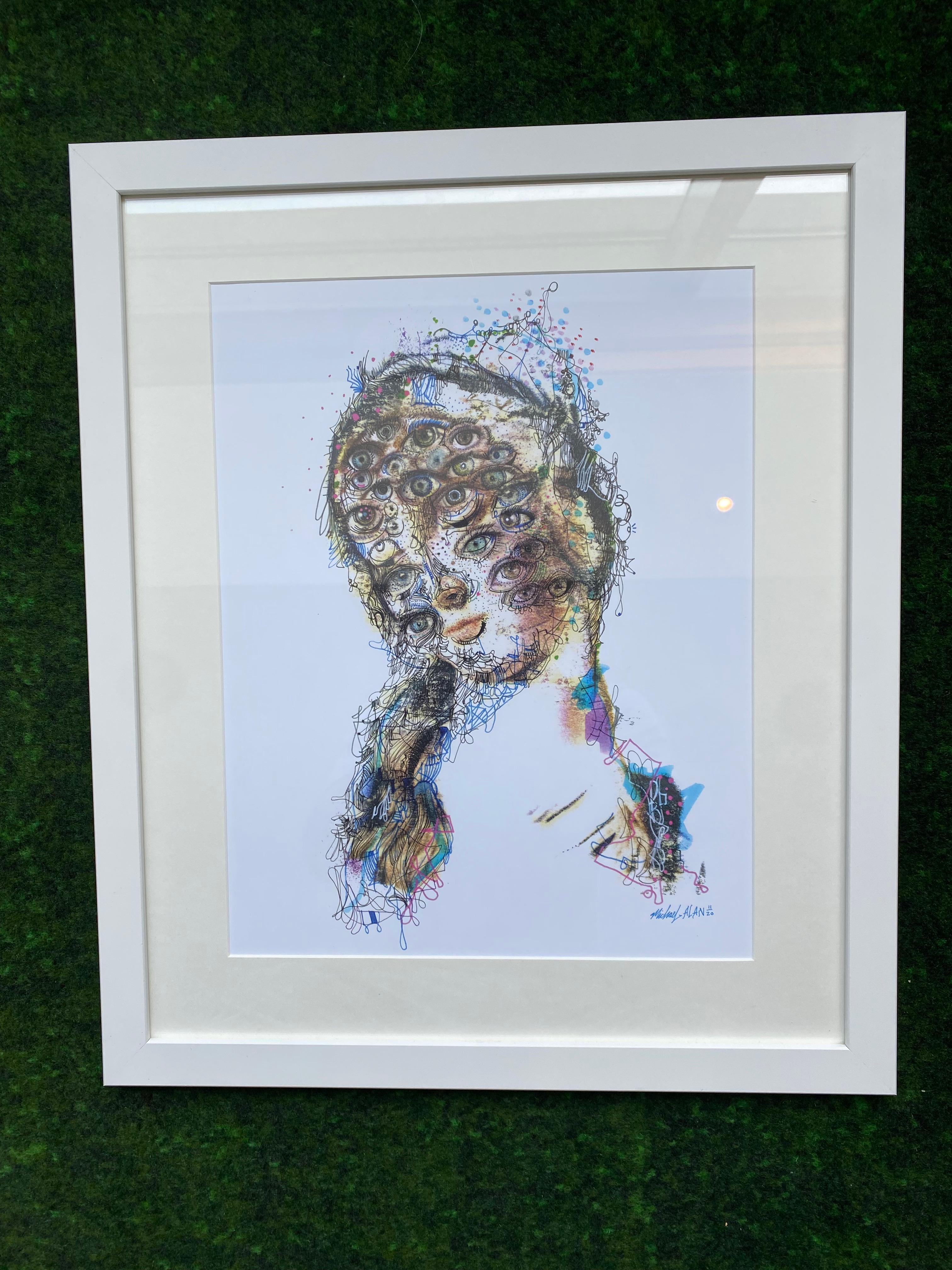 L'arte contemporanea americana di Michael Alan - Eye See Everything in vendita 2
