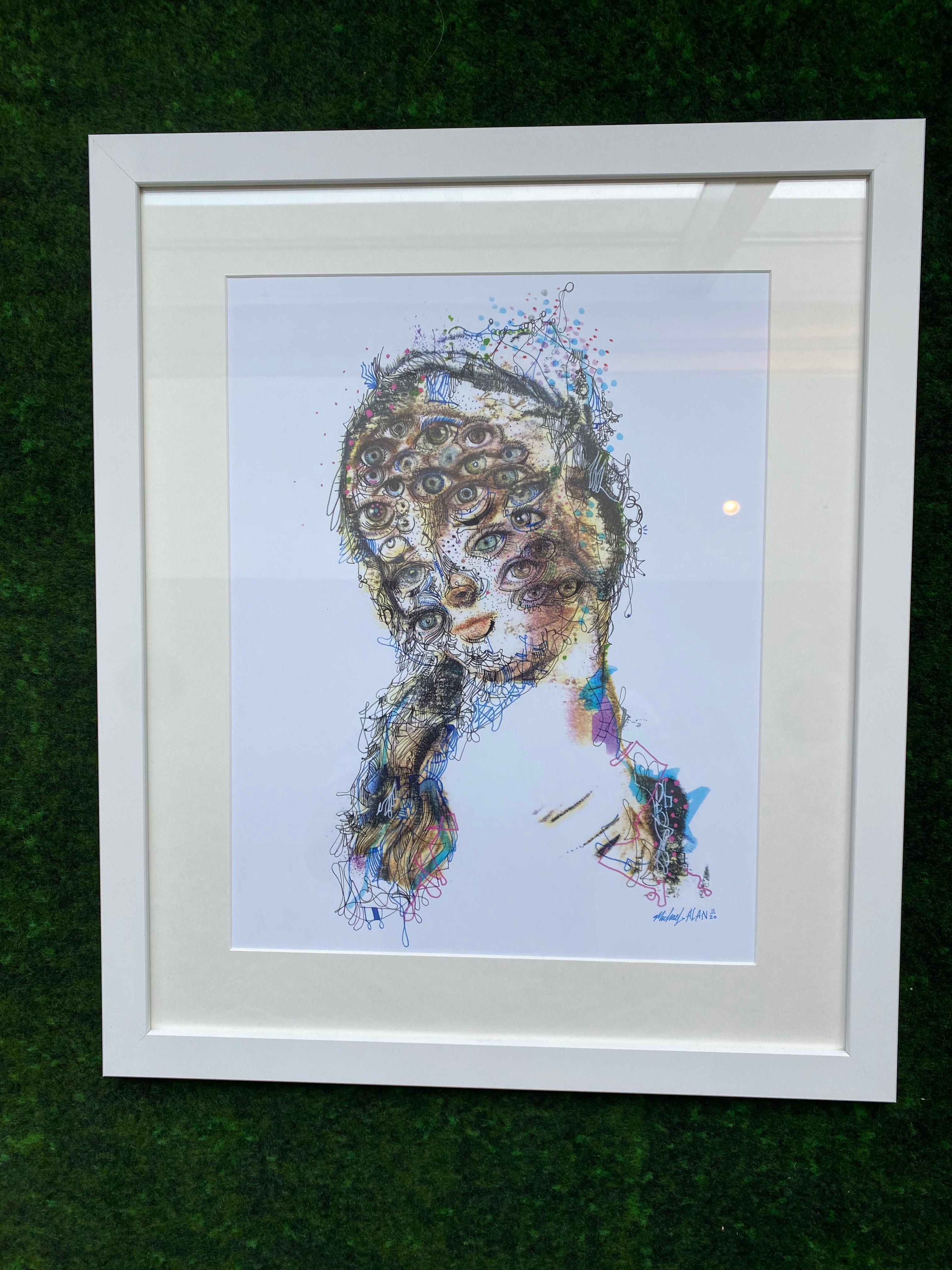 L'arte contemporanea americana di Michael Alan - Eye See Everything in vendita 3