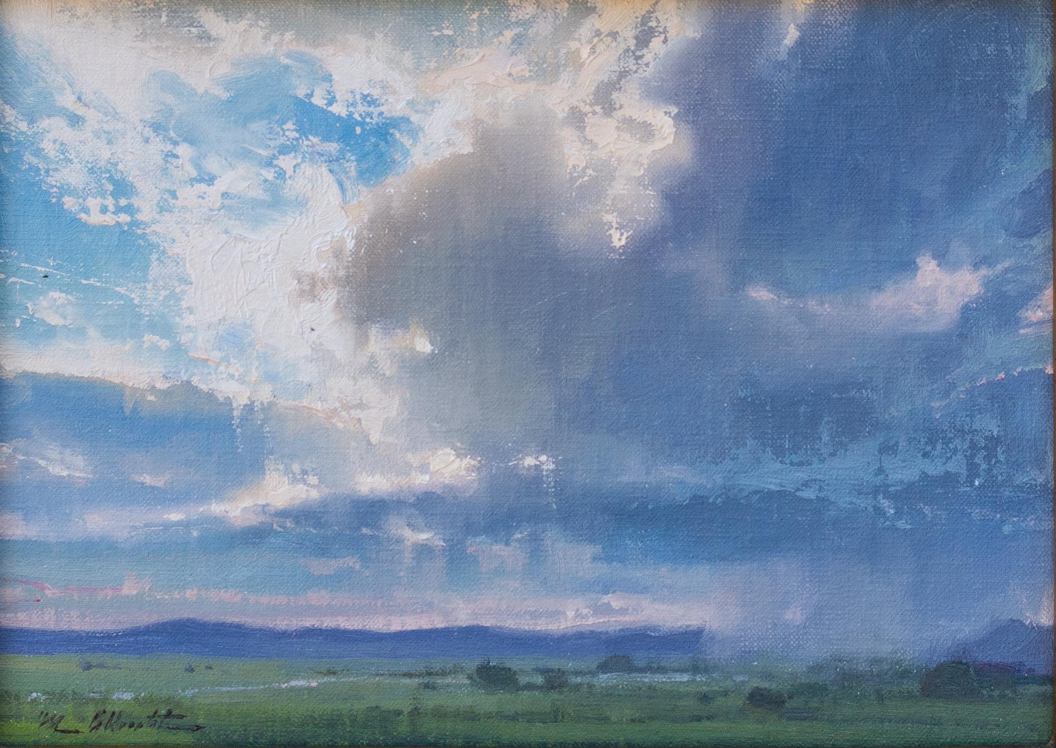 Light from Above - Realist Painting by Michael Albrechtsen