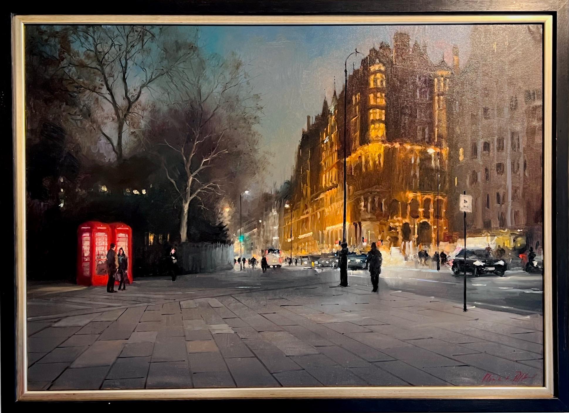 Michael Alford Figurative Painting – Bloomsbury - original impressionism oil painting-contemporary Art