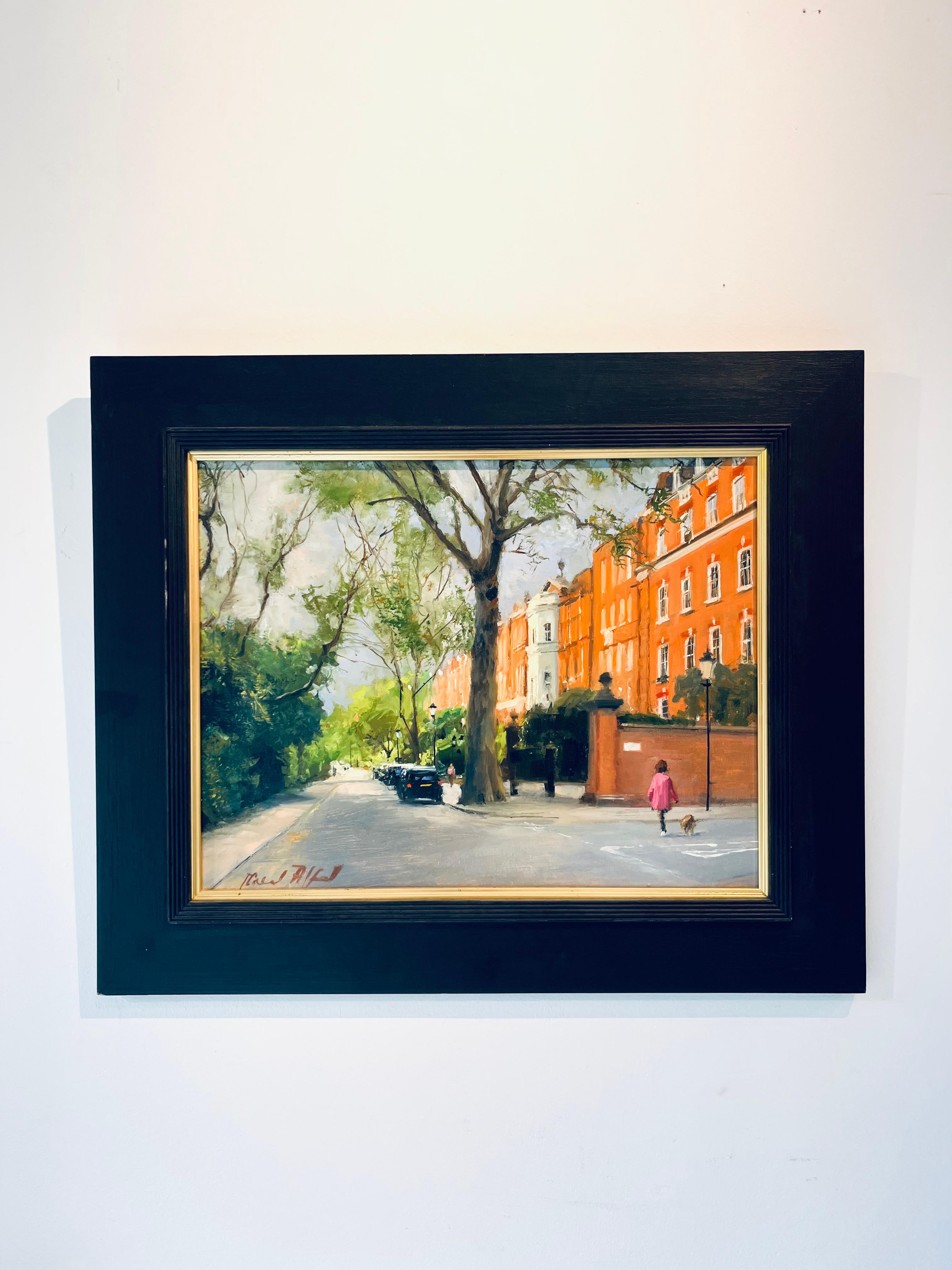  Cheyne Walk, Chelsea - original London impressionism oil painting- modern art  - Painting by Michael Alford