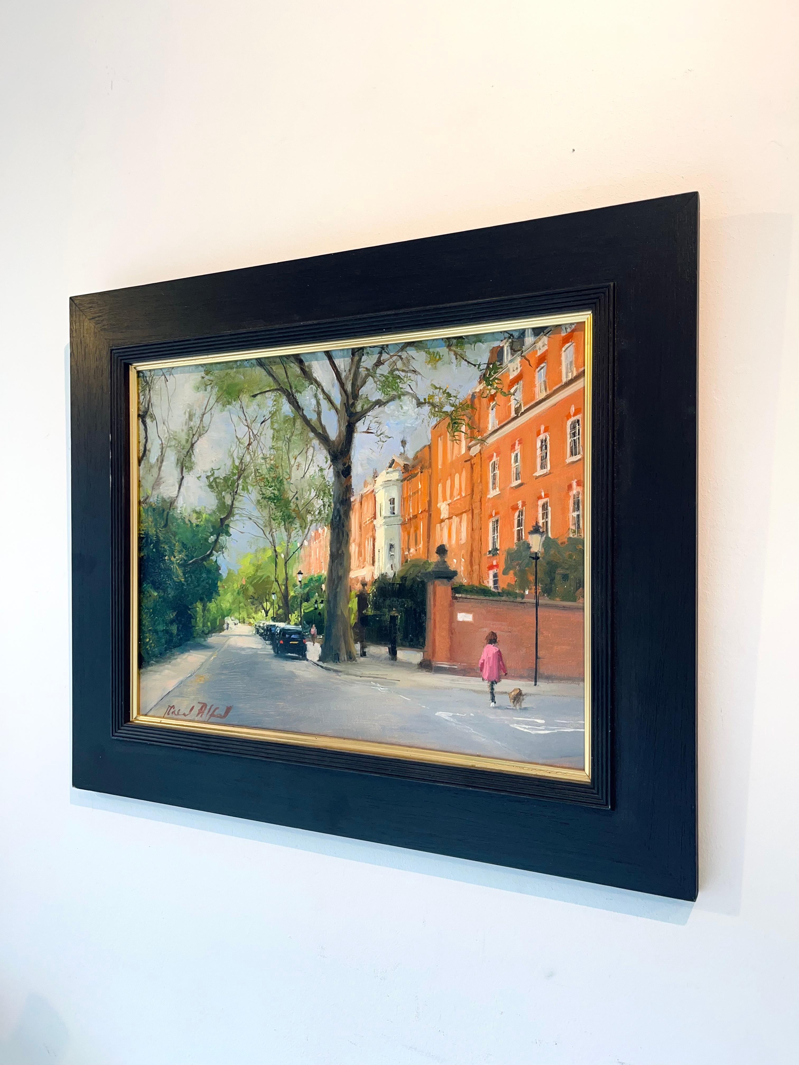  Cheyne Walk, Chelsea - original London impressionism oil painting- modern art  - Impressionist Painting by Michael Alford