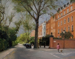  Cheyne Walk, Chelsea - Originales modernes Ölgemälde des Impressionismus – Londoner Ölgemälde 