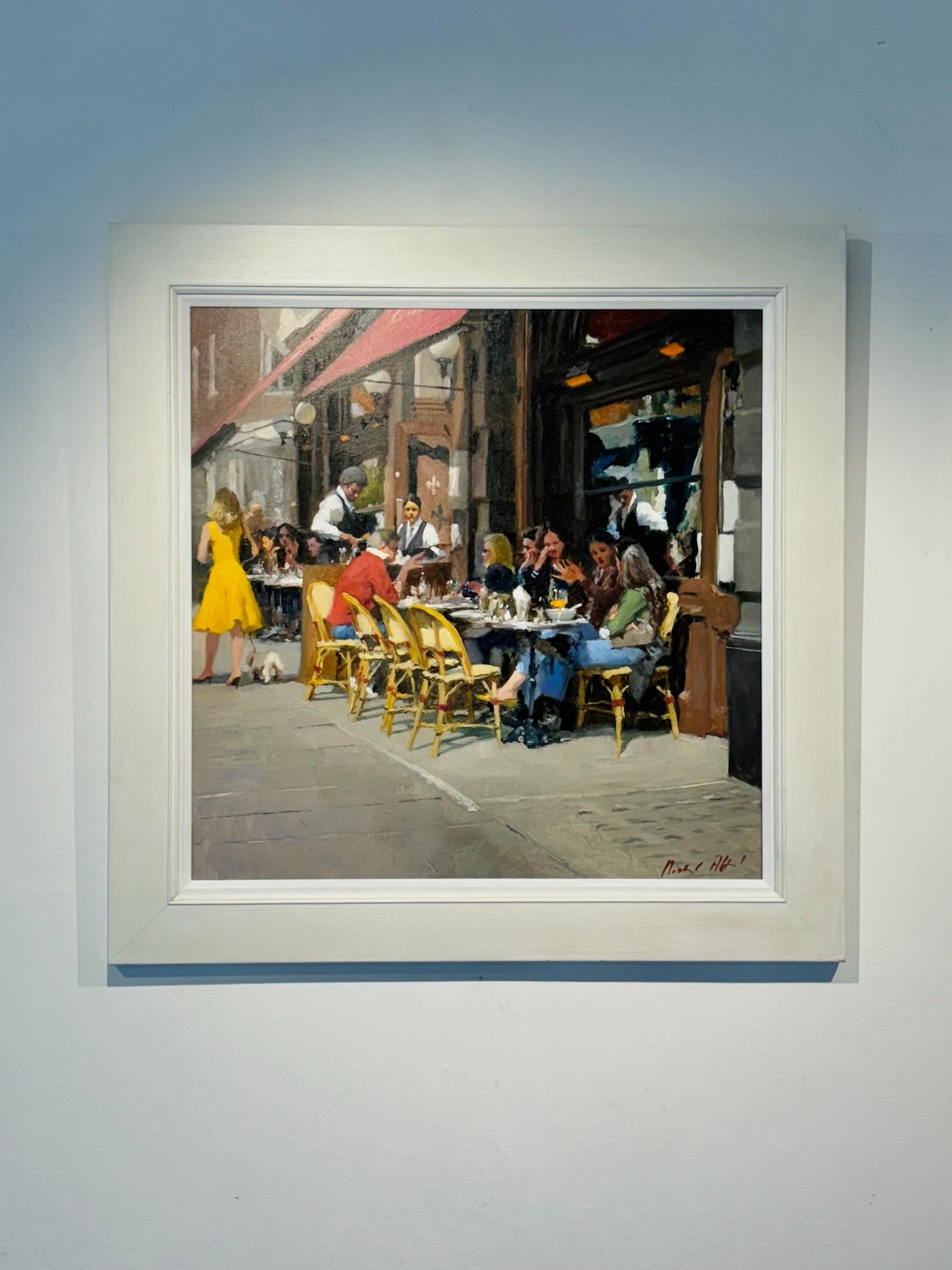 Colbert, Afternoon original impressionistische figurative Malerei - Zeitgenössische Kunst – Painting von Michael Alford