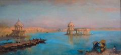 India - Landscape Oil Painting of India Modern Contemporary Art 21st Century