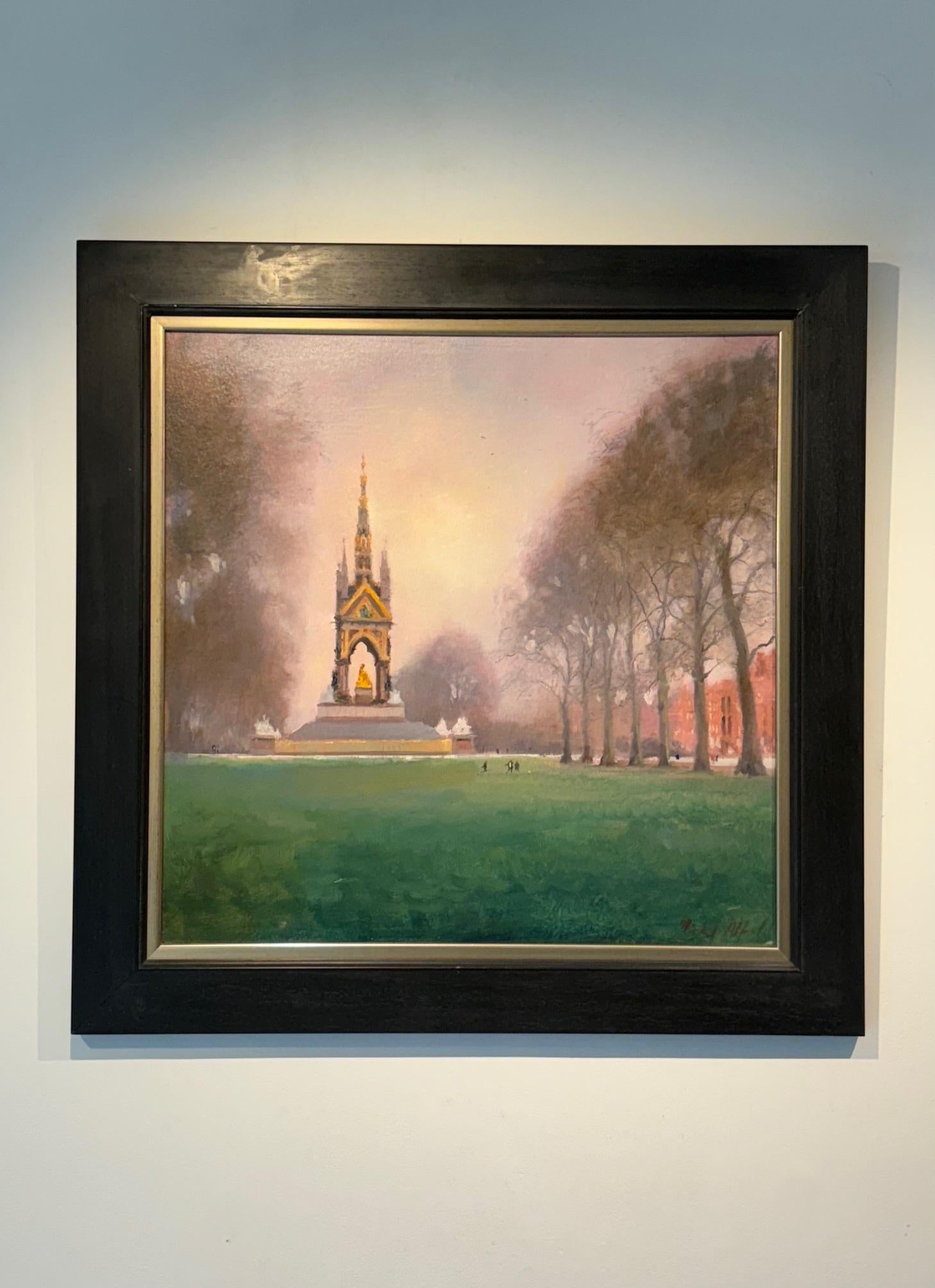 Kensington Gardens - original impressionistische figurative Studie -zeitgenössische Kunst – Painting von Michael Alford