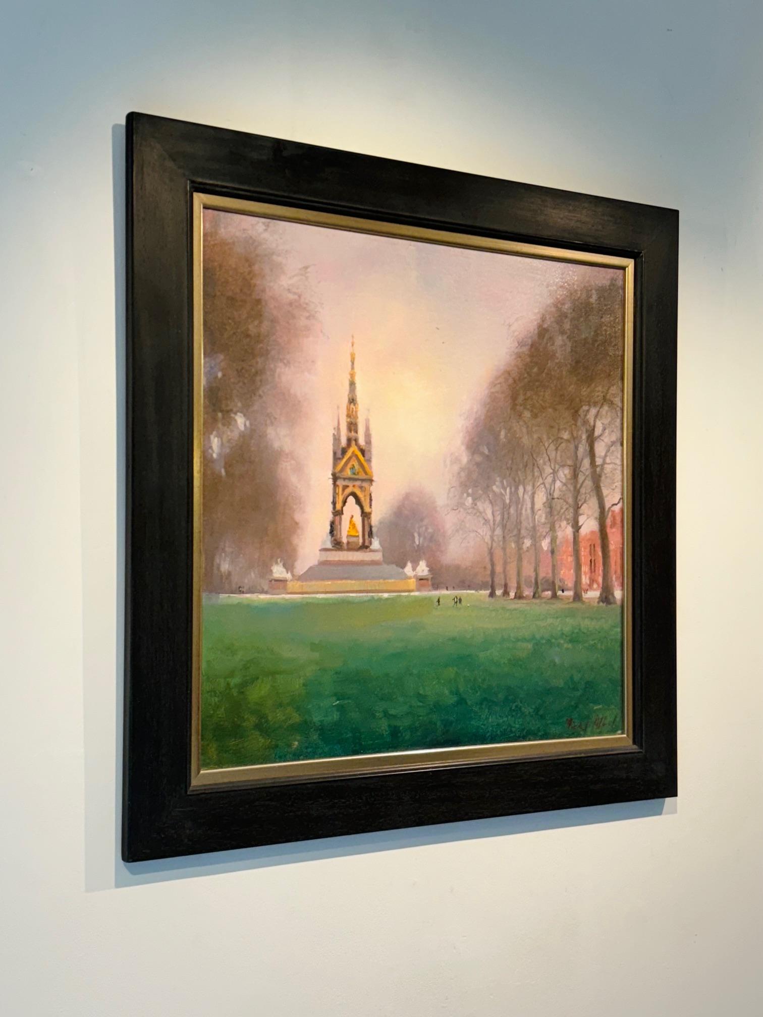 Kensington Gardens - original impressionistische figurative Studie -zeitgenössische Kunst (Impressionismus), Painting, von Michael Alford