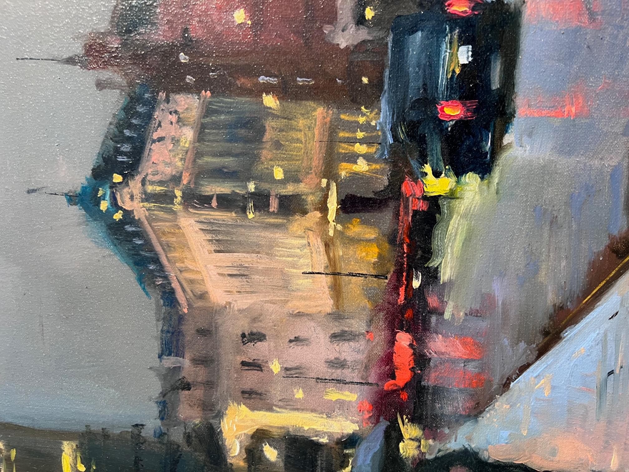 Somerset House- Original Impressionismus Stadtbild Ölgemälde - zeitgenössische Kunst im Angebot 1