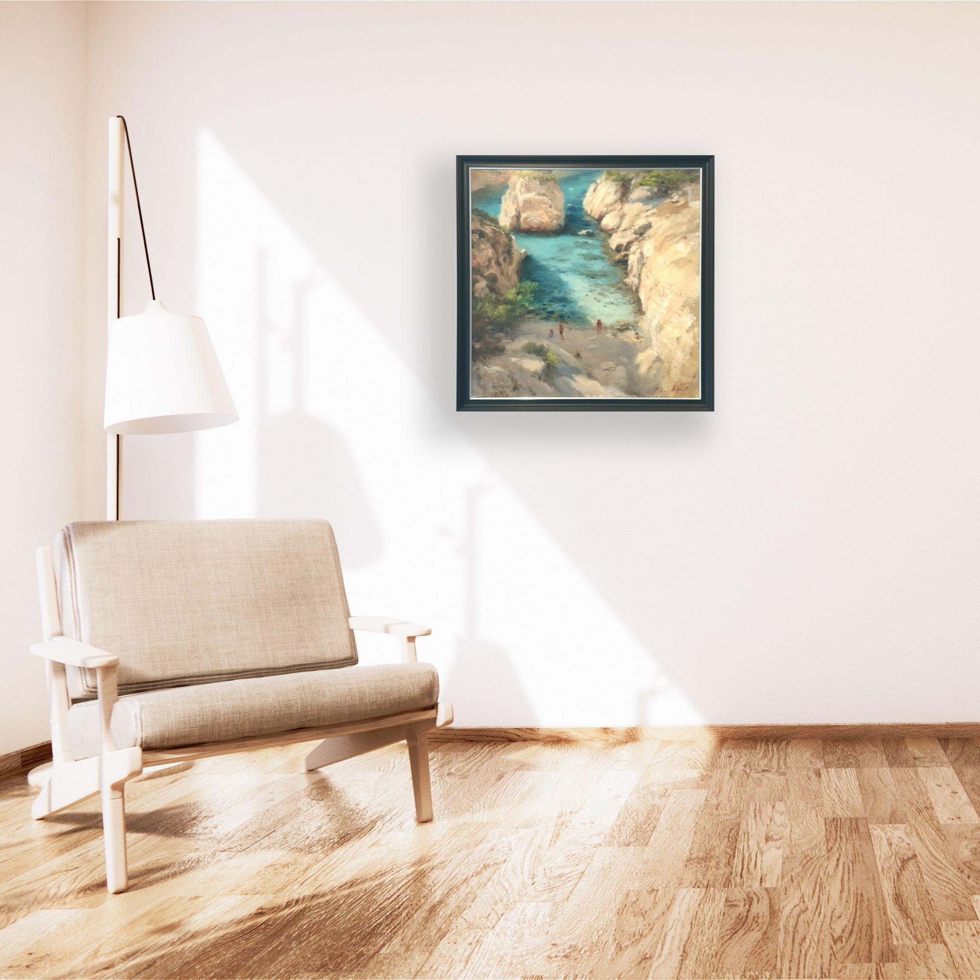 Dieses außergewöhnliche Kunstwerk ist derzeit in der Signet Contemporary Art Gallery und online ausgestellt und zu verkaufen.

Tauchen Sie ein in die heitere Schönheit von Michael Alfords 