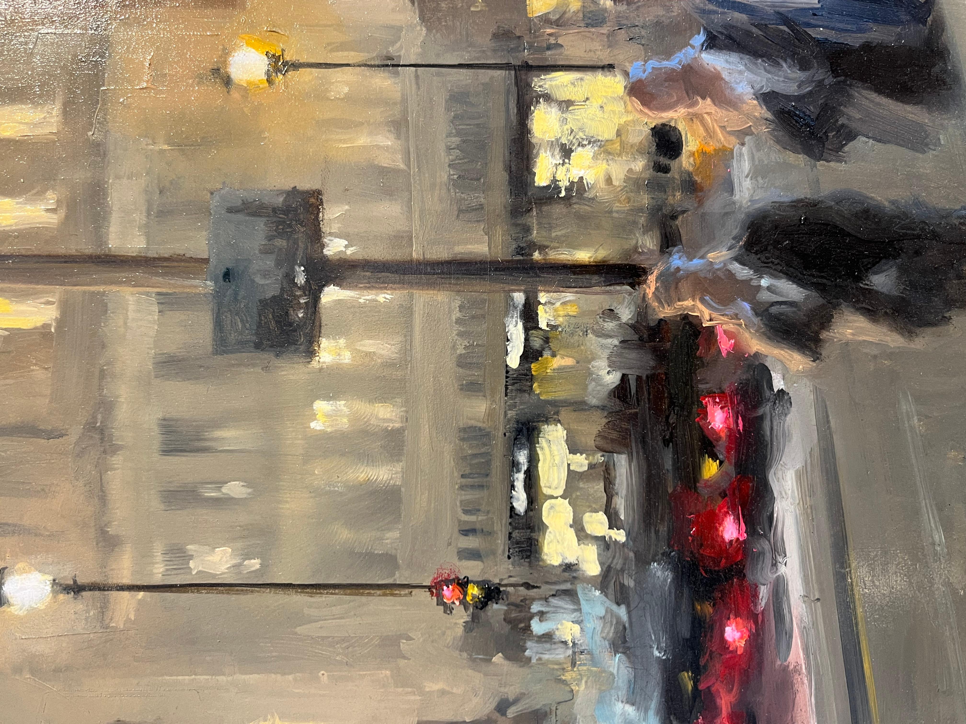 Waterloo Bridge-impressionistisches Stadtbild-Ölgemälde-zeitgenössische Kunst – Painting von Michael Alford